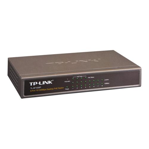 TP-Link TL-SF1008P Switch - 4 x 10/100 (PoE) + 4 x 10/100 - desktop - PoE - Image 2