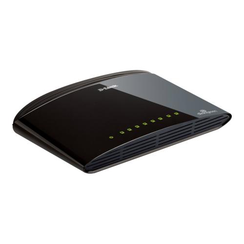 D-Link DES 1008D Switch - unmanaged - 8 x 10/100 - desktop - Image 2