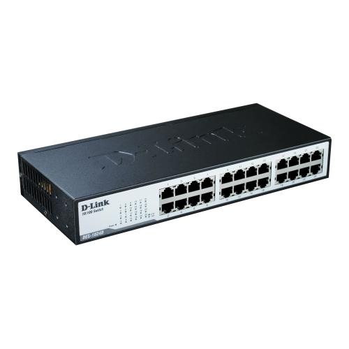 D-Link DES 1024D Switch - unmanaged - 24 x 10/100 - desktop, rack-mountable - Image 2