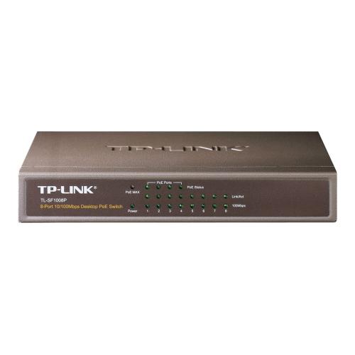 TP-Link TL-SF1008P Switch - 4 x 10/100 (PoE) + 4 x 10/100 - desktop - PoE