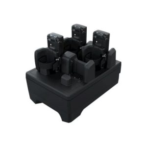 Zebra Four Slot Charge Only Cradle Bar code scanner charging stand - output connectors: 4 - for Zebra RS5100