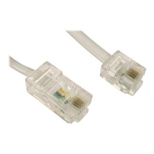 Cables Direct Modem cable - RJ-45 (M) to RJ-11 (M) - 3 m - flat