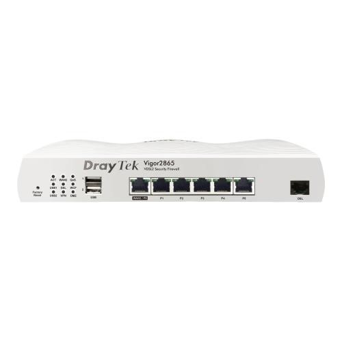 Draytek Vigor 2865 Router - DSL modem - GigE, PPP - WAN ports: 2