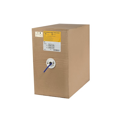 StarTech.com 1000 ft Bulk Cat6 Ethernet Cable Stranded - CM-Rated for In-Wall Use - Cat 6 UTP Patch Cable - Blue (WIRC6PATBLRL) - Bulk cable - 305 m - UTP - CAT 6 - stranded - blue - for P/N: IES61002POE, POEINJ1G, POEINJ1GW, POEINJ4G, ST2000PEXPSE, ST4000PEXPSE, UPOESPLT1G