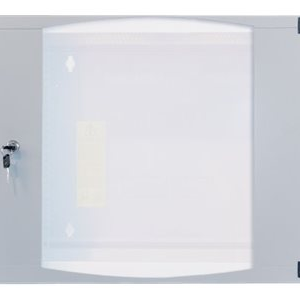 Intellinet Network Cabinet, Wall Mount (Double Section Hinged Swing Out), 12U, Usable Depth 235mm/Width 465mm, Grey, Flatpack, Max 30kg, Swings out for access to back of cabinet when installed on wall, 19", Parts for wall install (eg screws/rawl plugs) not included