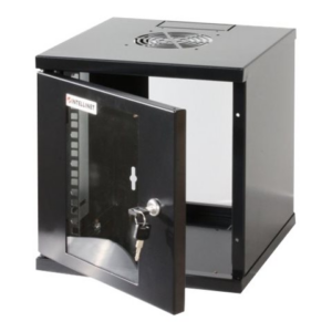 Intellinet Network Cabinet, Wall Mount (Standard), 6U, Usable Depth 265mm/Width 239mm, Black, Assembled, Max 60kg, Metal & Glass Door, Back Panel, Removeable Sides,Suitable also for use on desk or floor, 10",Parts for wall install (eg screws/rawl plugs) not included
