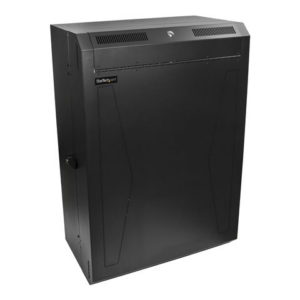 StarTech.com 8U 19" Vertical Wall Mount Server Rack Cabinet, Low Profile (15"), 30" Deep Locking Network Enclosure with 2U for Switch Patch Panel Router Mounting IT/Data Cabinet Assembled