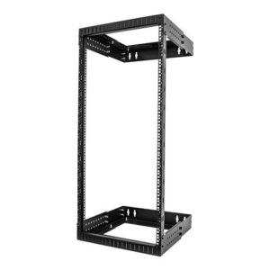 StarTech.com 24U 19" Wall Mount Network Rack, Adjustable Depth 12-20" 2 Post Open Frame Server Room Rack for AV/Data/ IT Communication/Computer Equipment/Switch with Cage Nuts & Screws