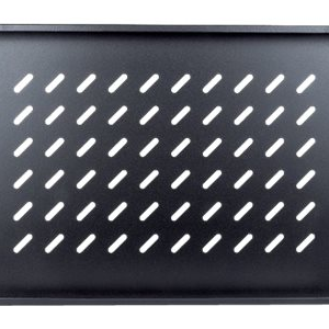 Intellinet 19" Fixed Shelf, 1U, 345mm Depth, Max 50kg, Black