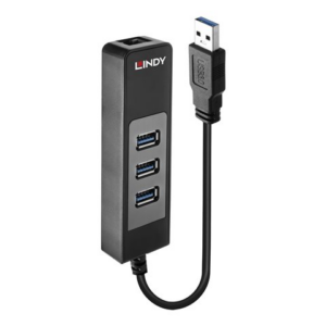 Lindy USB 3.1 Hub & Gigabit Ethernet Adapter