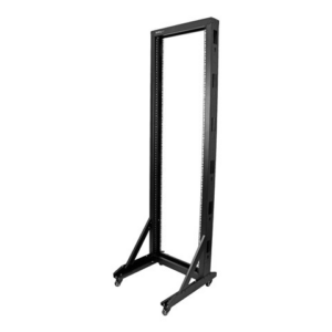 StarTech.com 42U Mobile Open Frame Network Rack with Wheels- 663lbs