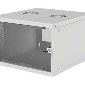 Intellinet Network Cabinet, Wall Mount (Basic), 6U, Usable Depth 340mm/Width 485mm, Grey, Flatpack, Max 50kg, Glass Door, 19", Parts for wall installation (eg screws and rawl plugs) not included, Three Year Warranty