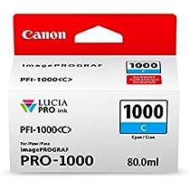 Canon PFI-1000 C 80 ml - cyan - original - ink tank - for imagePROGRAF PRO-1000