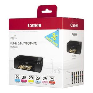 Canon PGI-29 CMY/PC/PM/R Multipack Yellow, cyan, magenta, red, photo cyan, photo magenta - original - ink tank - for PIXMA PRO-1
