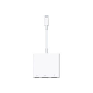 Apple Digital AV Multiport Adapter Adapter - 24 pin USB-C male to USB, HDMI, USB-C (power only) female - 4K support