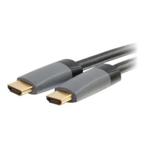 C2G 2m (6ft) HDMI Cable with Ethernet High Speed CL2 In-Wall Rated - M/M - HDMI cable with Ethernet - HDMI male to HDMI male - 2 m - shielded - black