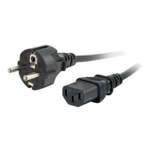 C2G Universal Power Cord Power cable - power CEE 7/7 (M) to power IEC 60320 C13 - 50 cm - molded - black - Europe