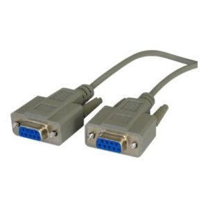 Cables Direct Null modem cable - DB-9 (F) to DB-9 (F) - 10 m - molded