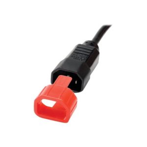 Tripp Lite PDU Plug Lock Connector C14 Power Cord to C13 Outlet Red