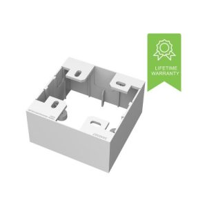 VISION TechConnect 3 1 Gang UK Backbox Back box - white - 1 gang