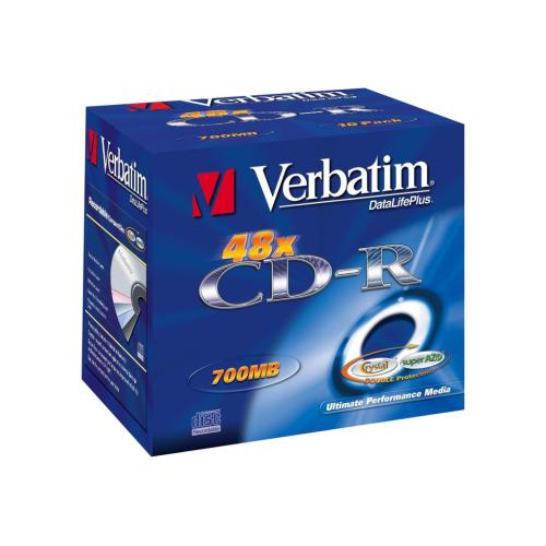 Verbatim AZO Crystal 10 x CD-R - 700 MB 52x - jewel case - Image 2