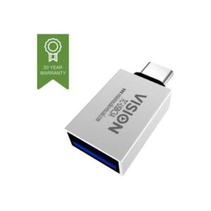 Vision - USB adapter 24 pin USB-C (M) to USB Type A (F) - USB 3.1 Gen 2 - white