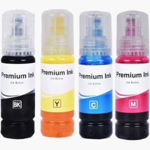 Ang Compatible For Epson 003 Ink Bottles Set, Black + Tri Color Combo Pack Ink Bottle