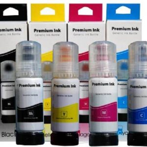 Ang Compatible Printers -- Epson L3150,L3110,L5190,L1110,L4150,L6170,L4160,L6190 Black + Tri Color Combo Pack Ink Cartridge