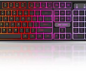 Ant Esports KM1600, Wired Backlit Rainbow LED Keyboard & 3200 DPI Gaming Mouse for PC/Laptop Combo Set