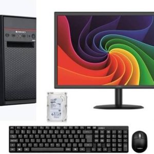 ASSEMBLD 2000 Core i3 (8 GB DDR3/1 TB/128 GB SSD/Windows 11 Home/20 Inch Screen/ASSEMBLED PC) with MS Office