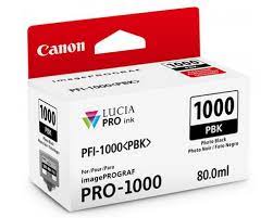 Canon PFI-1000 PBK 80 ml - photo black - original - ink tank - for imagePROGRAF PRO-1000