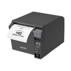 Epson TM T70II Receipt printer - thermal line - Roll (7.95 cm) - 180 x 180 dpi - up to 250 mm/sec - USB 2.0, LAN, Bluetooth - cutter - black