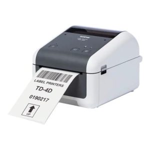 Brother TD-4210D Label printer - direct thermal - Roll (11.8 cm) - 203 dpi - up to 127 mm/sec - USB 2.0, LAN, serial - grey, white