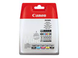 Canon CLI-581 BK/C/M/Y Multi Pack 4-pack - 5.6 ml - black, yellow, cyan, magenta - original - blister with security - ink tank - for PIXMA TS6251, TS6350, TS6351, TS705, TS8251, TS8252, TS8350, TS8352, TS9550, TS9551