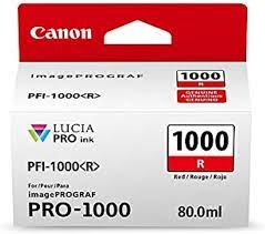 Canon PFI-1000 R 80 ml - red - original - ink tank - for imagePROGRAF PRO-1000