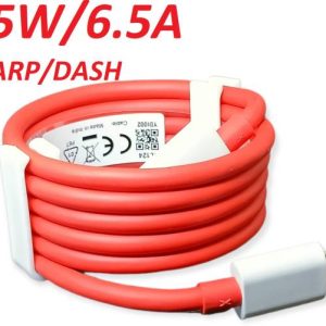 ULTRADART USB Type C Cable 6.5 A 0.99 m 65W-10W/6.5A VOOC/WARP/DASH/DASH/SUPERVOOC/SUPERDART FAST CHARGER CABLE