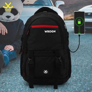 WROGN ASHPER Unisex Backpack with USB Port and Rain Cover 40 L Laptop Backpack
