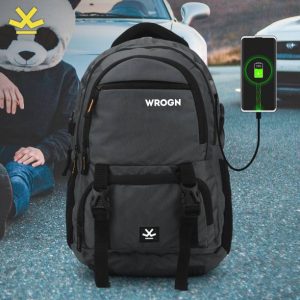 WROGN ASHPER Unisex Backpack with USB Port and Rain Cover 40 L Laptop Backpack
